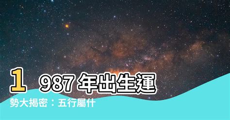 1987年屬|1987年出生是什麼命？